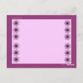 LILAC-LESEZEICHEN POSTKARTE (Rückseite)