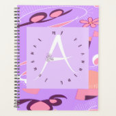 Lilac Letter A Abstrakt Planer (Vorderseite)
