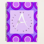 Lilac Letter A Circular Planer (Vorderseite)