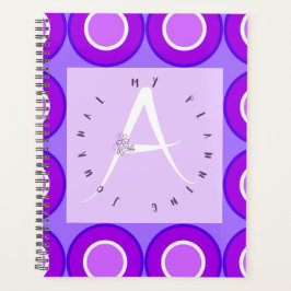 Lilac Letter A Circular Planer