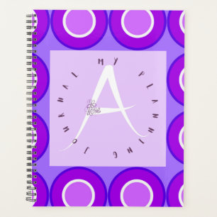 Lilac Letter A Circular Planer