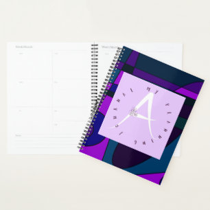Lilac Letter A Indigo Surf Planer