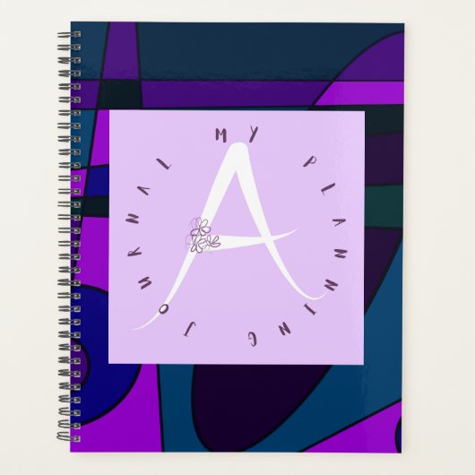 Lilac Letter A Indigo Surf Planer (Vorderseite)