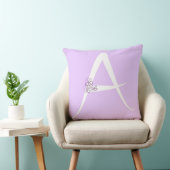Lilac Letter A Kissen (Stuhl )
