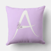 Lilac Letter A Kissen (Rückseite)