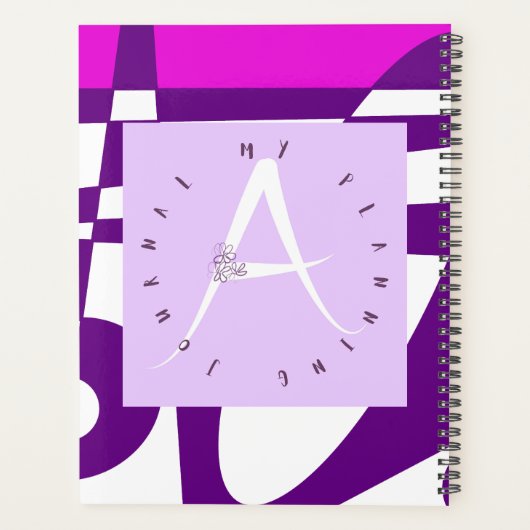 Lilac Letter A Pink Surf Planer (Rückseite)