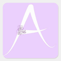 Lilac Letter A