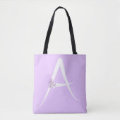 Lilac Letter A Tasche (Vorderseite)