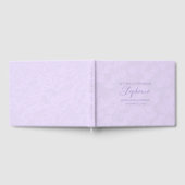 Lilac Letters to the Bride Keepsake Notebook Gästebuch (Voll)