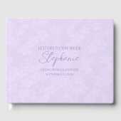 Lilac Letters to the Bride Keepsake Notebook Gästebuch (Vorderseite)