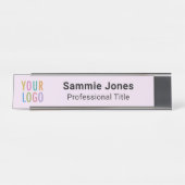 Lilac Lila 2x8-Namensplatte für das Desktop-Busine Schreibtischnamensplakette (Vorderseite )