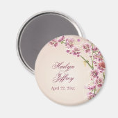 Lilac lila Aquarell Blume Gastgeschenk Hochzeit Magnet (Vorderseite/Rückseite)