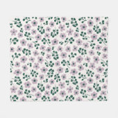 Lilac Lila Ästhetik Niedlich Mini Groovy Blume Pa Fleecedecke (Vorderseite (Horizontal))