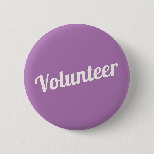 Lilac Lila Button-back Volunteer Buttons (Vorderseite)