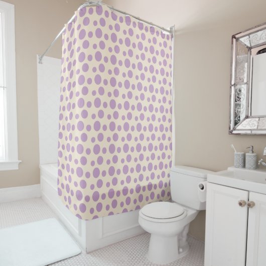 Lilac Lila Circles Duschvorhang (Beispiel)