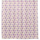 Lilac Lila Circles Duschvorhang (Vorderseite)