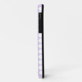 Lilac Lila Diamond Checked Patterns Case-Mate iPhone Hülle (Hinten/Links)