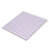 Lilac Lila Diamond Checked Patterns Fliese (Seite)