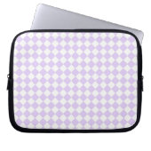 Lilac Lila Diamond Checked Patterns Laptopschutzhülle (Vorderseite)