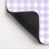 Lilac Lila Diamond Checked Patterns Mousepad (Ecke)