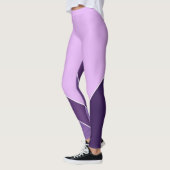 Lilac Lila Elegant Vee Zuhause Pattern Leggings (Links)