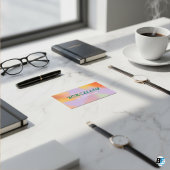 Lilac Lila farbenfroh Neon Bright Bold fröhlich Visitenkarte