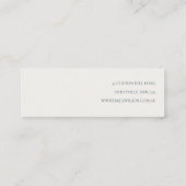 Lilac Lila Floral Earring Stud Hoop Holder Mini Visitenkarte (Rückseite)