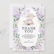 Lilac Lila Floral Little Lamb Baby Sheep Dusche