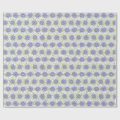 Lilac Lila Floral Pattern Spring Geschenkpapier (Flach)