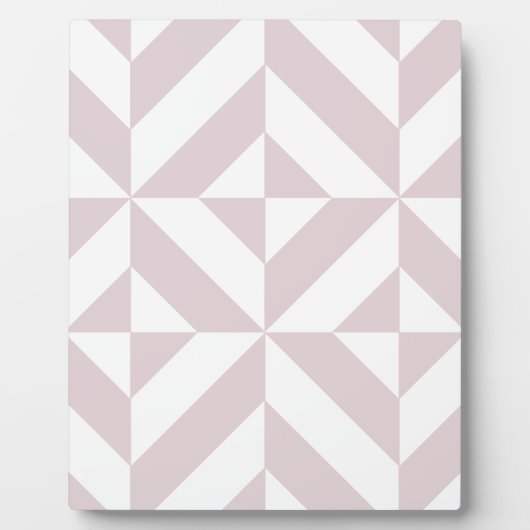 Lilac Lila Geometric Deko Cube Pattern Fotoplatte (Vorderseite)
