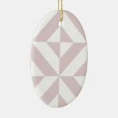 Lilac Lila Geometric Deko Cube Pattern Keramik Ornament (Rechts)