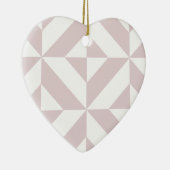 Lilac Lila Geometric Deko Cube Pattern Keramikornament (Rechts)