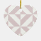 Lilac Lila Geometric Deko Cube Pattern Keramikornament (Vorne)