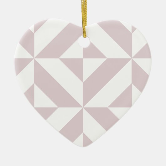 Lilac Lila Geometric Deko Cube Pattern Keramikornament (Vorne)