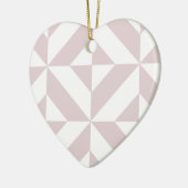 Lilac Lila Geometric Deko Cube Pattern Keramikornament (Links)