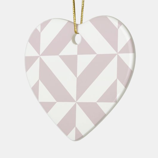 Lilac Lila Geometric Deko Cube Pattern Keramikornament (Links)