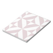 Lilac Lila Geometric Deko Cube Pattern Notizblock (Rotiert)