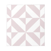 Lilac Lila Geometric Deko Cube Pattern Notizblock (Vorderseite)
