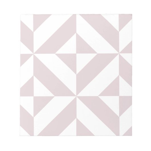 Lilac Lila Geometric Deko Cube Pattern Notizblock (Vorderseite)