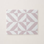 Lilac Lila Geometric Deko Cube Pattern Puzzle (Horizontal)