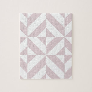 Lilac Lila Geometric Deko Cube Pattern Puzzle