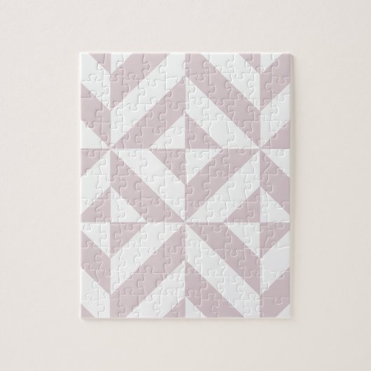 Lilac Lila Geometric Deko Cube Pattern Puzzle (Vertikal)
