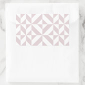 Lilac Lila Geometric Deko Cube Pattern Rechteckiger Aufkleber (Tasche)