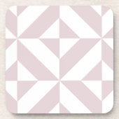 Lilac Lila Geometric Deko Cube Pattern Untersetzer (Vorderseite)