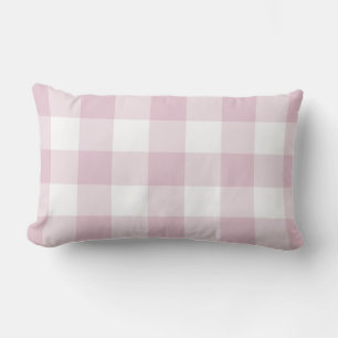 Lilac Lila Gingham Muster geprüft Kissen Für Draußen