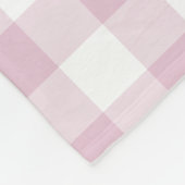 Lilac Lila Gingham Pattern Fleecedecke (Ecke)