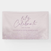 Lilac lila Glitzer Banner (Horizontal)