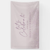 Lilac lila Glitzer Banner (Vertikal)