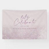 Lilac lila Glitzer Banner (Horizontal)