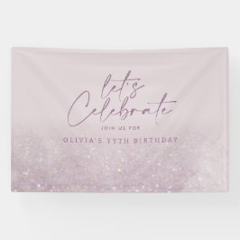 Lilac lila Glitzer Banner